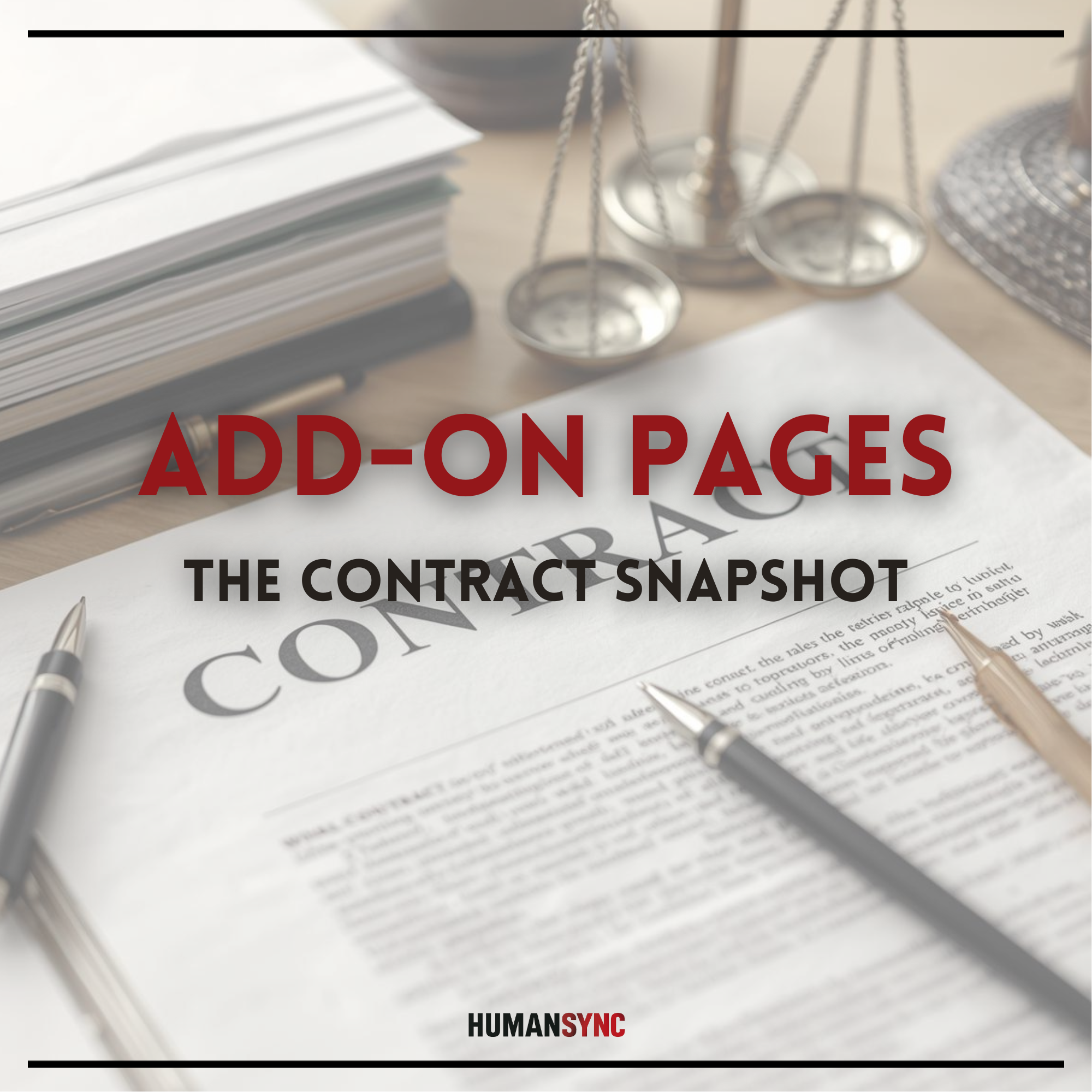 Contract Snapshot Page Add-Ons